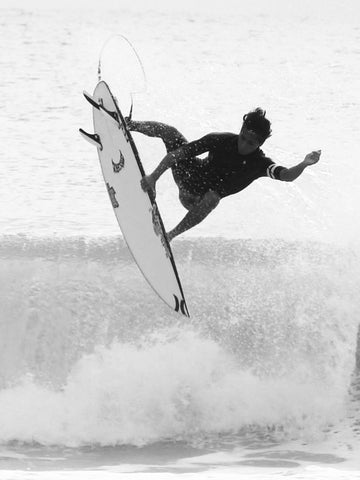 Eli Hanneman Riding The Sub Driver 2.0 Lost Surfboard By Mayhem In Blacksheep Construction Front Air View