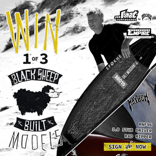 Win 1 of 3 BlackSheep Built Surfboards